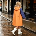 thumbnail image 2 of Fancifize Rain Jacket for Teen Girls Full Zip Long Raincoat Waterproof Hiking Outdoor Outerwear with Pockets, 2 of 5