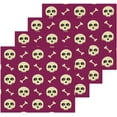 thumbnail image 2 of Halloween Human Skulls Washcloth 12x12in Set, 4 Pack Absorbent Cotton Towel Square Kitchen Dishes Towels, Soft Cleaning Face Hand Towel Fast Drying, 2 of 7
