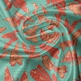 thumbnail image 5 of Ambesonne Butterfly Valance Pack of 2, Stripes on the Background, 42"X12", Vermilion Sea Green, 5 of 5