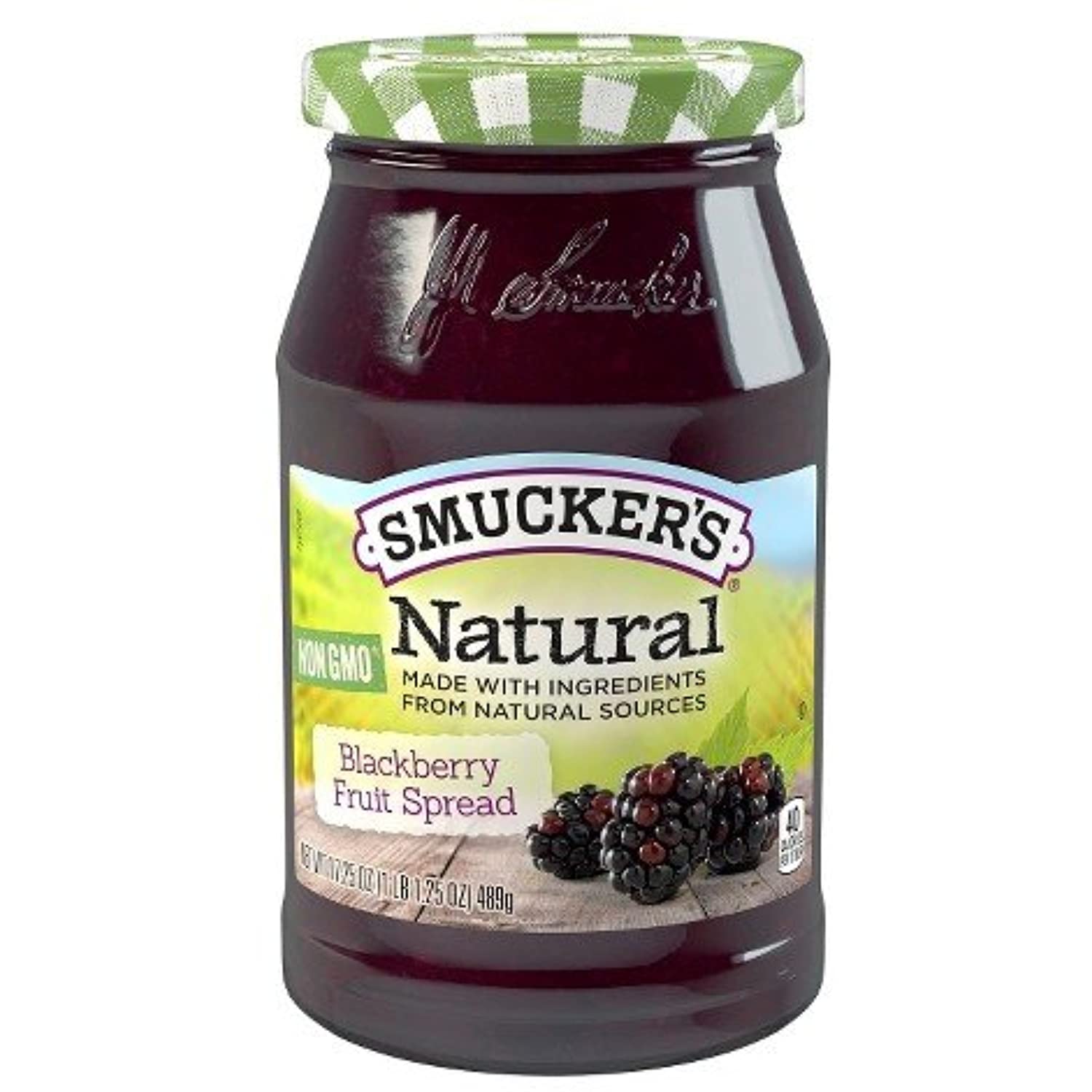 Smuckers Natural Blackberry Fruit Spread, 17.25 Oz