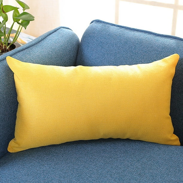 Siaonvr Rectangle Cushion Cover Silk Throw Pillow Case Pillowcase