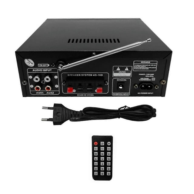 AK55 110-240V Car Amplifier 900W Max Power 2.0 Channel Rated 70W+70W Bluetooth Audio Hifi AMP Music