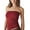 Red, variant on Women's Summer Casual Solid Color Bra Wrapping Knit Bottom Slim Fit Outerwear Tank Top Womens Running Tops 2 Tee Camisole Bed Top Ripped Top Women Workout Set 3x Workout Tops for Women Dressy Shirt 3x