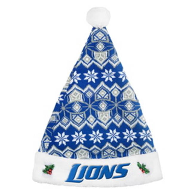 NWT THROWBACK DETROITS LIONS CHRISTMAS/SANTA/PHRYGIAN  CAP/HAT Detroit Lions Embroidered Santa Hat – Fan Treasures main image 3