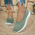 thumbnail image 3 of Women's Slip-On Walking Sneakers - Breathable Mesh Flat Comfort Shoes for Travel & Daily Wear, 3 of 13