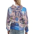 thumbnail image 7 of Cauagu Majestic Fantasy Castle for Women's Hooded Sweatshirts Pullover Hoodie for Women Fall Workout Sweat Long Sleeve Preppy Sweatshirts-Medium, 7 of 7
