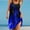 Blue, variant on Aloohaidyvio Summer Dresses for Women 2024,Womens Gradient Flame Print Beach Casual Loose Tank Dress Sleeveless Halter Dresses Hot Pink 2XL