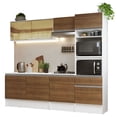 thumbnail image 1 of Cocina Integral Completa 240cm Diamante Madesa 06 - Blanco/Marrón, 1 of 20