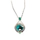 thumbnail image 4 of Collar de tesoro de color azul Londres de gran quilates con corte de fuegos artificiales brillantes, colgante de color Paraiba de alta gama europeo y americano, 4 of 5