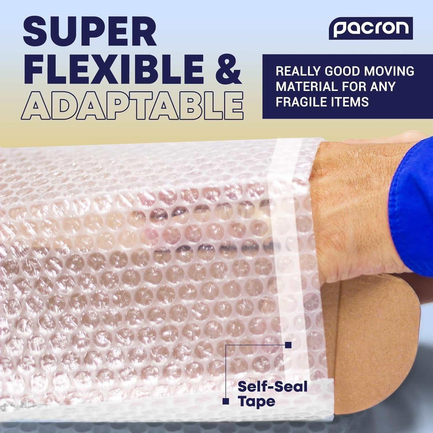 Pacron 200-Pack Bubble Wrap Pouches Kit - 18x23, Self-Sealing Clear Bubble Pouches for Shipping, Packaging & Small Business