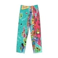 thumbnail image 4 of Balery Men'S Cartoon Map Of Europe Pants,Sleepwear Pants,Pajama Pants,Pj Bottoms Drawstring And Pockets-Medium, 4 of 9