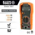 thumbnail image 5 of Klein Tools MM300 Multimètre, Voltmètre Numérique à Plage Manuelle, Teste les Piles, CA/CC, Courant, Résistance, Diodes et Continuité, 600 V, 5 of 5