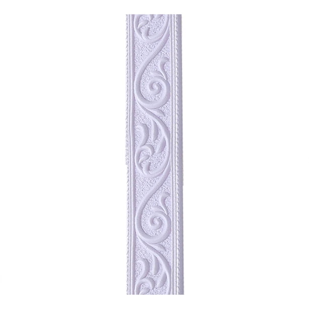Xihbxyly Cenefa Autoadhesiva para Papel Pintado, Espuma de Pvc, Fácil Instalación, Duradera, Reducción de Ruido, Ideal para Sala de Estar, Baño, Cocina, Diseño Diy, 2,3 Mx 5,9 Cm