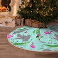thumbnail image 5 of Sikiie Hippo With Flamingos And Crocodiles Christmas Tree Skirt, Christmas Tree Decorations, Christmas Decor, Tree Mat Decoration(30-48IN)-48", 5 of 6