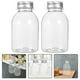 thumbnail image 2 of 6 piezas Botellas de leche vacía Bottles transparentes Botellas de jugo transparente Cazas de sellado botellas de leche, 2 of 8