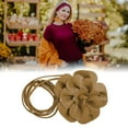 thumbnail image 4 of Unique Bargains 1 Pc Adjustable Waist Belt Elegant Flower Handmade Cord Belt Women Light Brown, 4 of 5