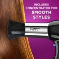 thumbnail image 3 of Conair 1875 Watt Pro Styler Hair Dryer with Ionic Conditioning Black Chrome, 3 of 7