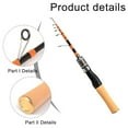 thumbnail image 2 of Mosiee Outdoor Fishing Mini Fishing Rod - 1.5M Ultralight 65G For Trout/Small Fish, 2 of 9