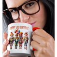 thumbnail image 2 of 3drose, Cute Clowns Happy 2nd Birthday, 11oz Two-tone Red Mug, 2 of 6