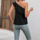 thumbnail image 5 of Camisa De Punto Superior Mujeres Cami Top Algodón suelto Sin mangas Sin espalda Ropa de vacaciones (Negro M) Ygjytge para Mujer Negro T S, 5 of 6