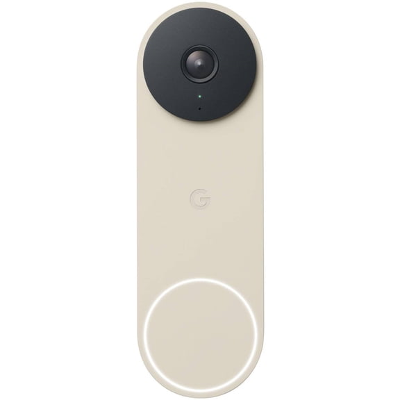 (Open Box) Google Nest 2nd Gen GA03695-US Wired Video Doorbell Security Camera - Linen