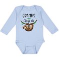 thumbnail image 3 of Inktastic Gramps Loves Me Cute Sloth and Baby Boys or Girls Long Sleeve Baby Bodysuit, 3 of 5