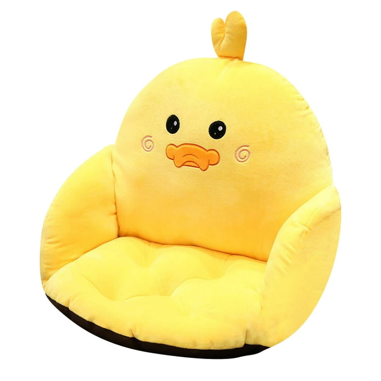 naioewe Cushion Chair Comfy Chair Plush Seat Cushions Shape Lovely Pillow  for Gamer Chair, Kids Cozy Floor Cute Seat , Yellow 
