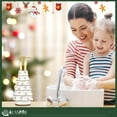 thumbnail image 2 of Luxspire Snow Flocked Christmas Tree Soap Dispenser, Christmas Decor Resin Liquid Hand Soap Dispenser Refillable Dish Soap Lotion Bottle Jar No Leak for Kitchen Shower Bathroom Countertop, 300ml, 2 of 7