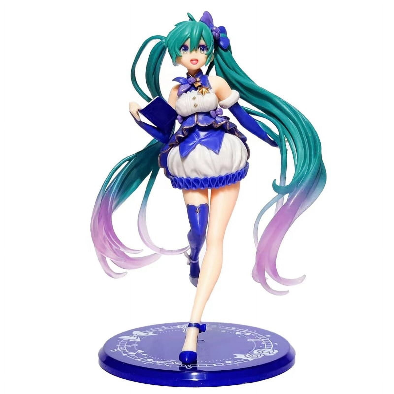 Anime Miku Figur – 18 Cm, PVC, Schwertkämpferin Style, Handbemalt, Sammlerfigur Für Desktop Oder Regal