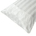 thumbnail image 4 of Silky Satin Pillowcases for Hair and Skin, 2-Pack Silk Like Striped Pillow Cases, Super Soft Pillow Covers with Envelope Closure (White Stripe, Khaki Stripe), 4 of 7