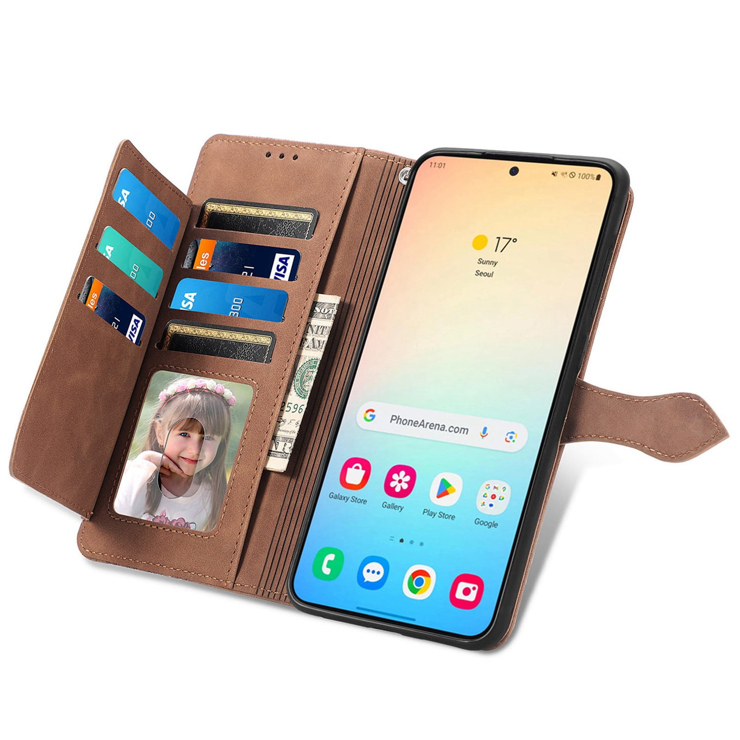 Wallet Multi Card Slot Flip Zipper Leather Case For Samsung Galaxy A55 A35 A25 A15 A05 A05S A14 A24 A34 A54 Phone case