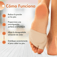 thumbnail image 2 of Almohadillas Metatarsianas Para Juanetes 2 Par Medio Dedo, 2 of 7