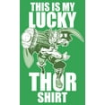 thumbnail image 2 of Junior's Marvel St. Patrick's Thor This Is My Lucky Graphic Tee Kelly Green Medium, 2 of 3
