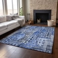 thumbnail image 6 of Addison Rugs Mayfield Washable Transitional Novelty Blue Rectangle Rug, 9' x 12', 6 of 6