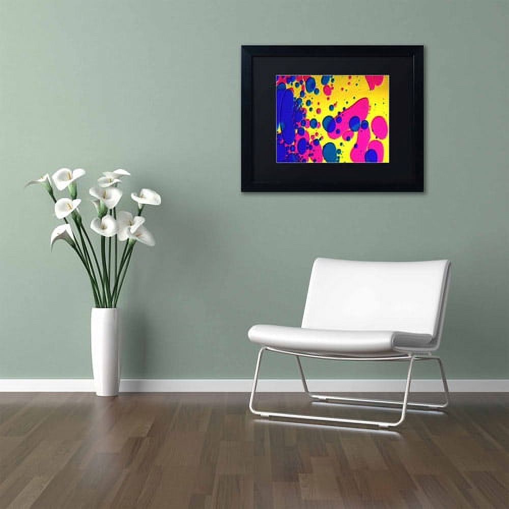 Trademark Fine Art "Colour Fun V" Canvas Art by Beata Czyzowska Young, Black Matte, Black Frame