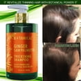 thumbnail image 4 of Botanical Hair Thickening Shampoo with Ginger & Saw Palmetto – Scalp Stimulating Formula for Hair Thinning Prevention, Energizing Scalp Care for Men & Women – 10.2 fl oz, 4 of 10