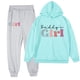 thumbnail image 1 of Odeerbi 2-9 Años Niñas Día Del Padre Conjuntos de Algodón Sudaderas Con Capucha Pantalones de Dos Piezas Conjunto de Manga Larga Con Capucha Sudaderas, 1 of 3