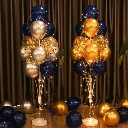 sunsanly 2 Pcs Balloon Column Colorful Latex Balloons Reusable Balloons Stand Celebration Decorations for Wedding Opening Ceremony sunsanly 2 Pcs Balloon Column Colorful Latex Balloons Reusable Balloons Stand Celebration Decorations for Wedding Opening Ceremony