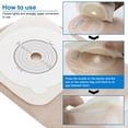 thumbnail image 3 of KONWEDA 21PCS Ostomy Bags,Colostomy Supplies,Two Piece Drainable Ostomy Pouch for Ileostomy Stoma Care, Cut-to-Fit (15pcs Bags+6pcs Barrier), 3 of 7