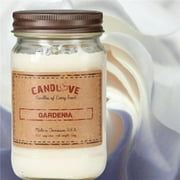 PPI SUPPLIES Gardenia-C Candlove Gardenia Scented Candle - Non-Toxic 100% Soy Candle - Handmade & Hand Poured Long Burning Candle - Highly Scented All Natural Clean Burning Candle (16 OZ Mason Jar) Ma