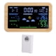 thumbnail image 1 of Termómetro Para Exteriores Interiores, Reloj De Clima De Pantalla LCD Para Garaje, 1 of 7