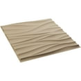 thumbnail image 6 of Ekena Millwork 19 5/8"W x 19 5/8"H Ripple EnduraWall Decorative 3D Wall Panel, UltraCover Satin Smokey Beige (12-Pack for 32.04 Sq. Ft.), 6 of 6