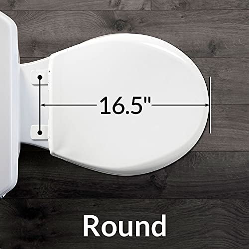 Bemis 80SLOW 000 White Round Toilet Seat