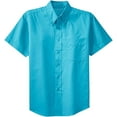 thumbnail image 1 of Joe's USA Men's Short Sleeve Wrinkle Resistant Shirts-XL-Maui Blue, 1 of 2