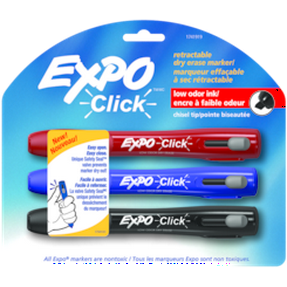 Expo Click DryErase Retractable Marker Quantity of 6 PT 1741919