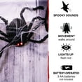 thumbnail image 5 of Haunted Hill Farm 2.5 ft Animatronic Scary Spider, Halloween Haunted House Decorations, HHSPD-12FLSA, 5 of 9