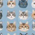 thumbnail image 4 of Yayeee Shower Curtain with Hooks 72"x72" Waterproof Fabric Bathroom Hanging Decor, Vibrant Cute Cat, 4 of 5
