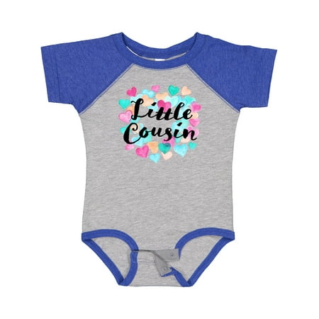 

Inktastic Little Cousin Hearts Gift Baby Boy or Baby Girl Bodysuit