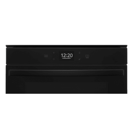 Whirlpool - 24" Built-In Single Electric Convection Wall Oven with Adjustable Self-Clean Cycle - Black
