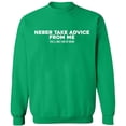 thumbnail image 2 of OXI Crewneck Sweatshirt - Neber Take Advice From Me, Basic Casual Sweatshirts for Men's and Women Fleece Sweatshirt Long Sleeve - Irish Green 2X-Large, 2 of 2